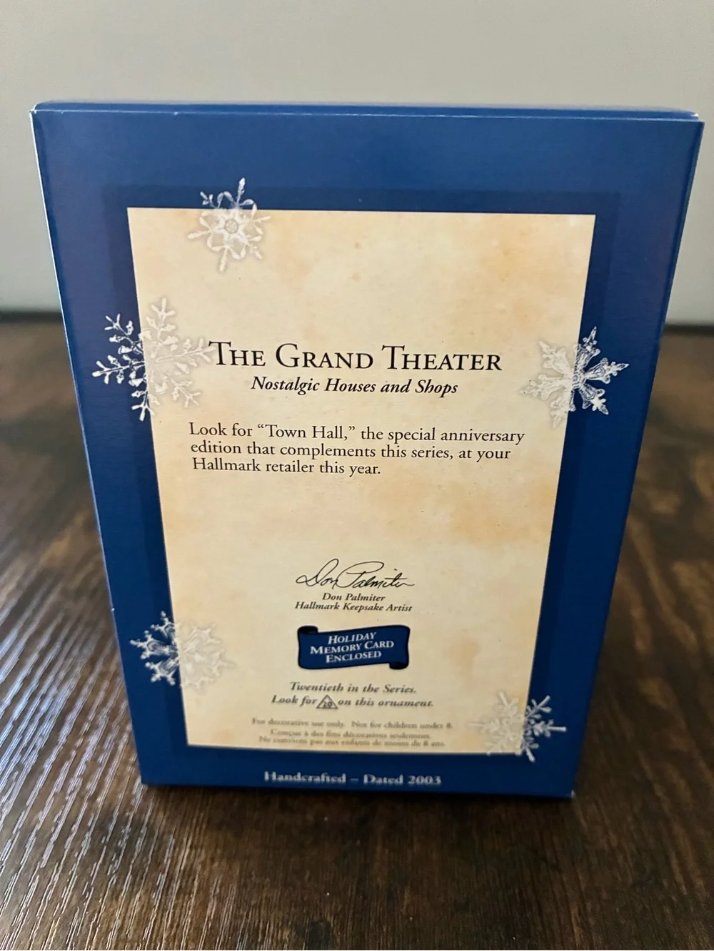Hallmark Keepsake Grand Theater Ornament 2003 NIB